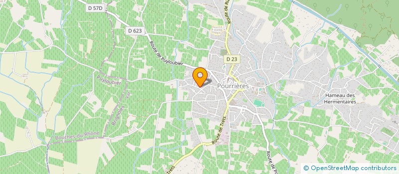 localisation de l'entreprise 2M  POURRIERES