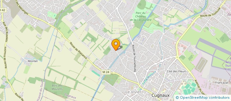 localisation de l'entreprise 2M  CUGNAUX