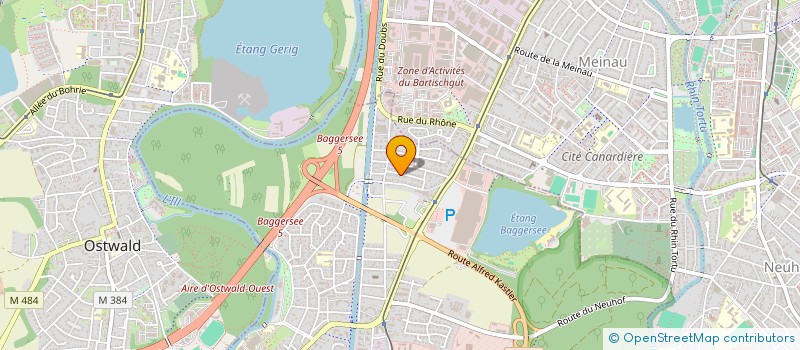 localisation de l'entreprise 2M  ILLKIRCH-GRAFFENSTADEN