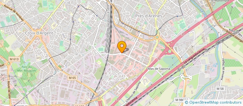 localisation de l'entreprise 2M à MONTPELLIER