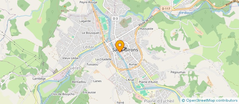 localisation de l'entreprise 2M à SAINT-GIRONS