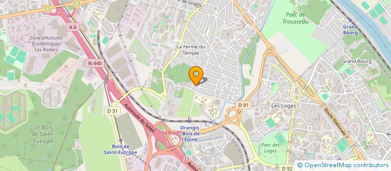 localisation de l'entreprise 2M à RIS-ORANGIS