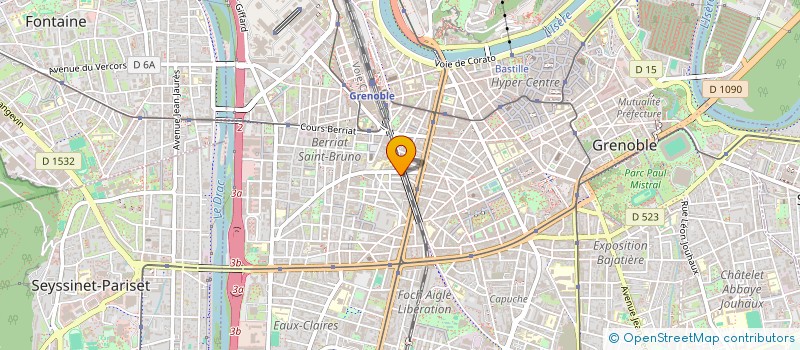localisation de l'entreprise 2M à GRENOBLE