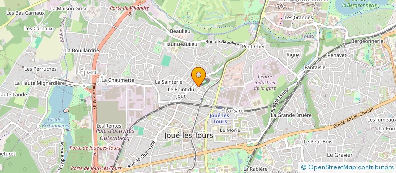 localisation de l'entreprise 2M  JOUE-LES-TOURS