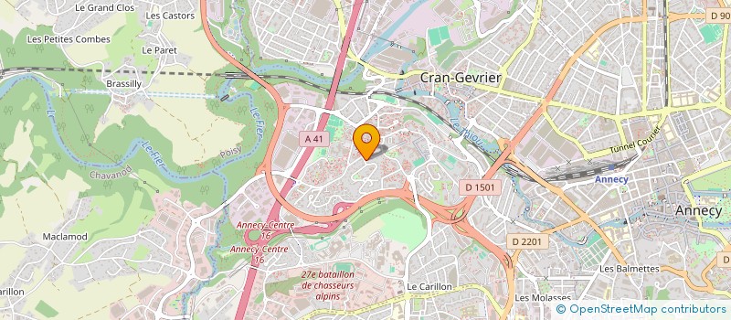 localisation de l'entreprise 2M  ANNECY