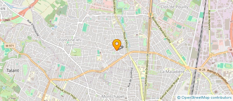 localisation de l'entreprise 2M  FONTAINE-LES-DIJON