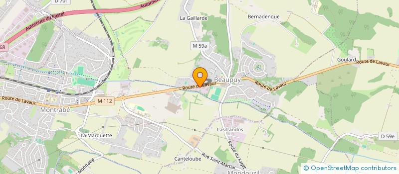 localisation de l'entreprise 2M.A.S CONSTRUCTION  BEAUPUY