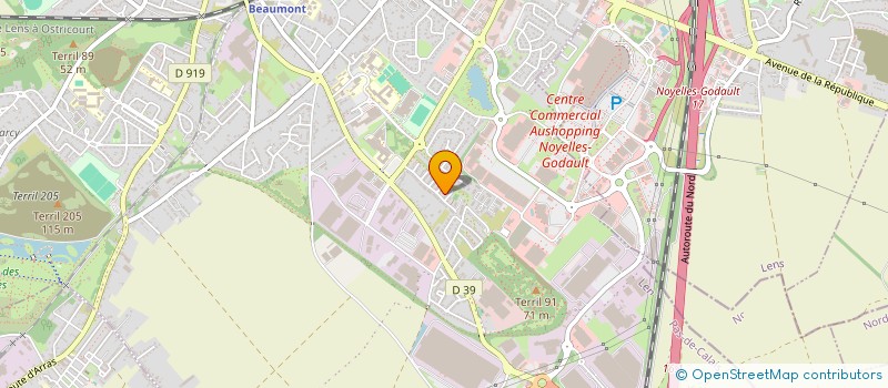 localisation de l'entreprise 2M AGENCEMENT  HENIN-BEAUMONT