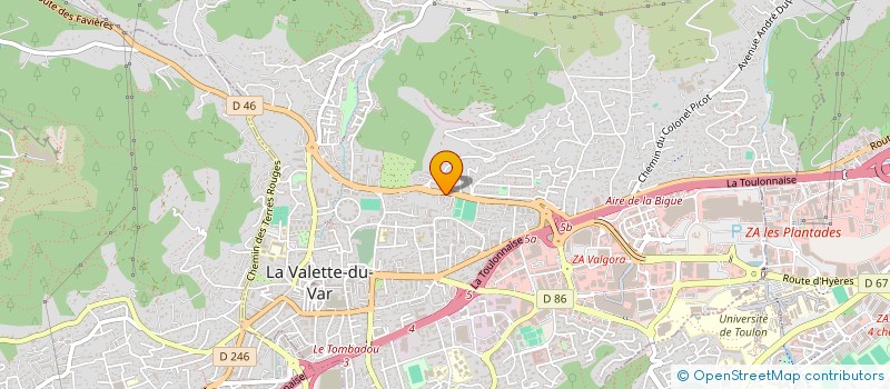 localisation de l'entreprise 2M-AM  LA VALETTE-DU-VAR