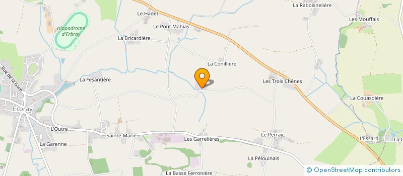 localisation de l'entreprise 2M ASSAINISSEMENT  ERBRAY