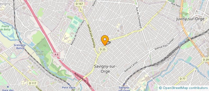 localisation de l'entreprise 2M ASSURANCES à SAVIGNY-SUR-ORGE