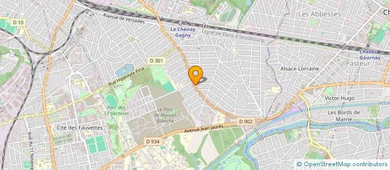 localisation de l'entreprise 2M BOUCHERIE  GAGNY