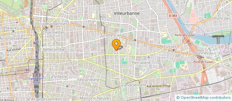 localisation de l'entreprise 2M & CO à VILLEURBANNE