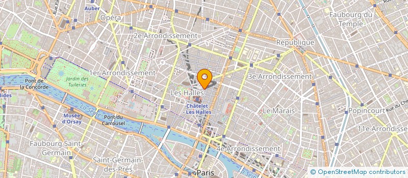 localisation de l'entreprise 2M COM à PARIS