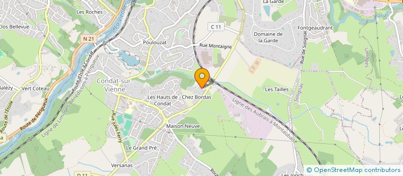 localisation de l'entreprise 2M CONSEILS  SAINT-PRIEST-TAURION