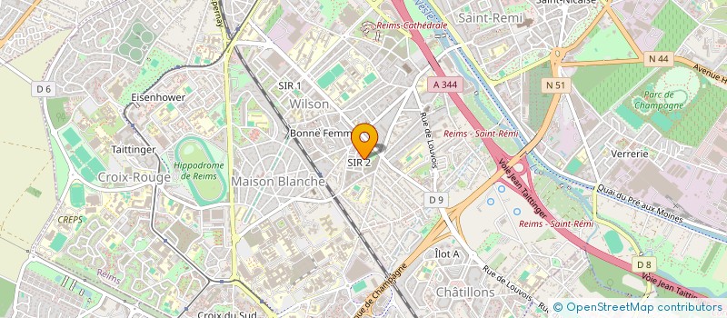 localisation de l'entreprise 2M CONSTRUCTION  REIMS