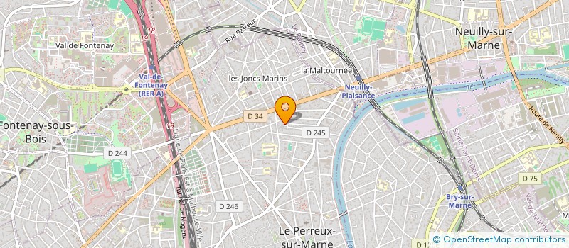 localisation de l'entreprise 2M DIAGNOSTIC  LE PERREUX-SUR-MARNE