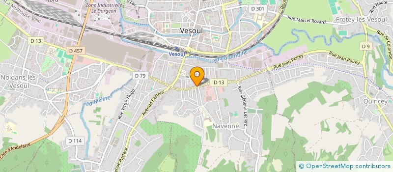 localisation de l'entreprise 2M DISTRIBUTION à VESOUL