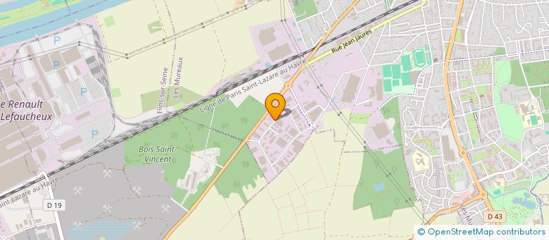 localisation de l'entreprise 2M DISTRIBUTIONS  LES MUREAUX