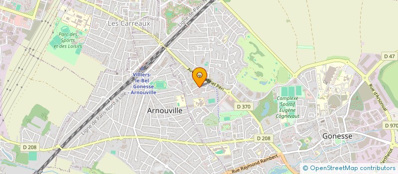 localisation de l'entreprise 2M ELEC à GONESSE