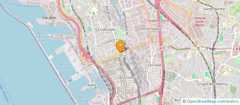 localisation de l'entreprise 2M ENTREPRISE à MARSEILLE