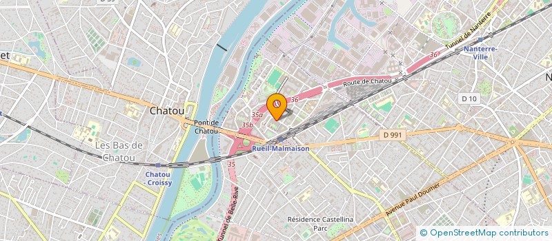 localisation de l'entreprise 2M EUROPE à RUEIL-MALMAISON