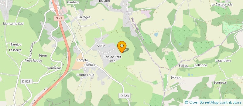 localisation de l'entreprise 2M EXPERTISE ET CONSEIL  PUJOLS