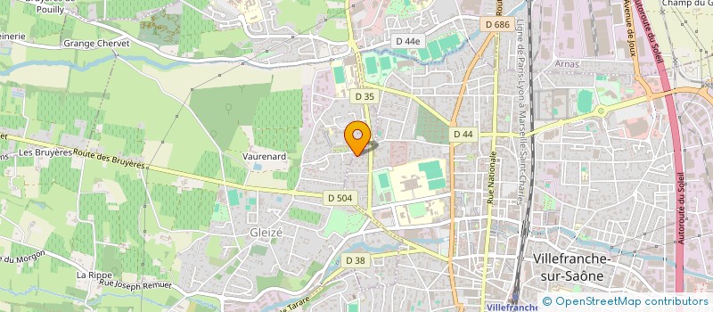 localisation de l'entreprise 2M EXPRESS à VILLEFRANCHE-SUR-SAONE