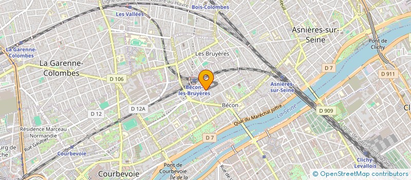localisation de l'entreprise 2M FINANCE à COURBEVOIE