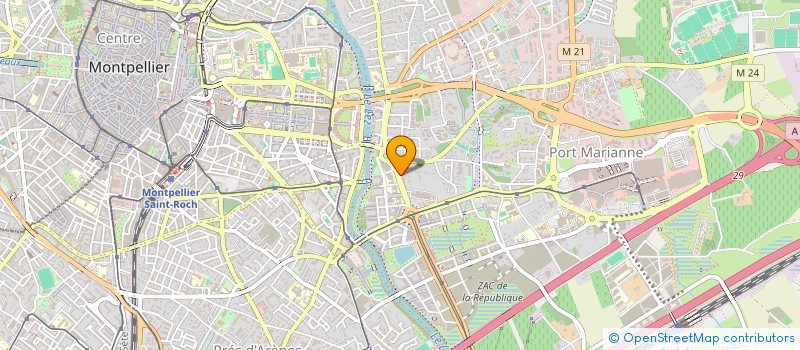 localisation de l'entreprise 2M FOOD à MONTPELLIER