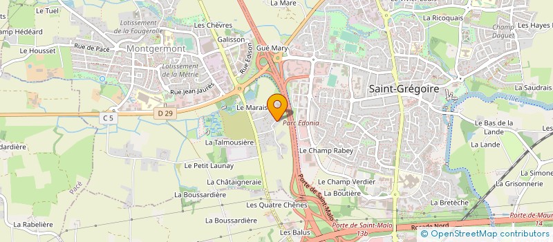 localisation de l'entreprise 2M FRUITS  RENNES