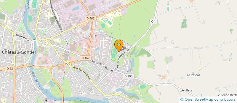 localisation de l'entreprise 2M FUSION  CHATEAU-GONTIER-SUR-MAYENNE