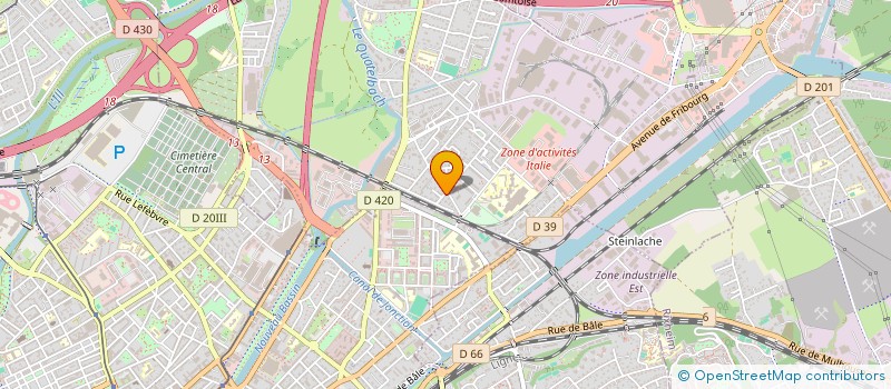 localisation de l'entreprise 2M GESTION  ILLZACH