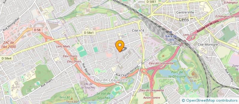 localisation de l'entreprise 2M HABITAT  LENS