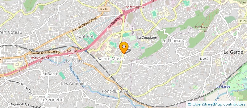 localisation de l'entreprise 2M HOLDING  TOULON