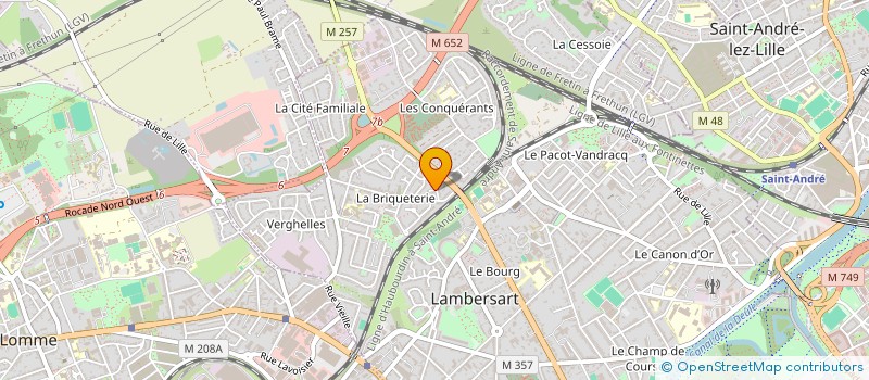 localisation de l'entreprise 2M IMMO à LAMBERSART