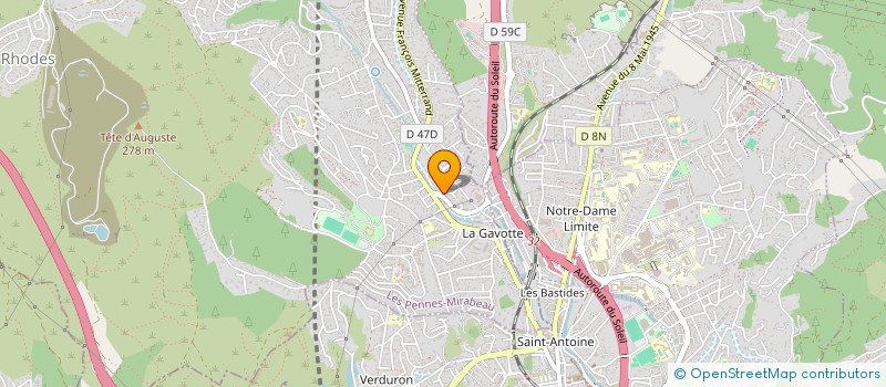 localisation de l'entreprise 2M IMMOBILIER à LES PENNES-MIRABEAU