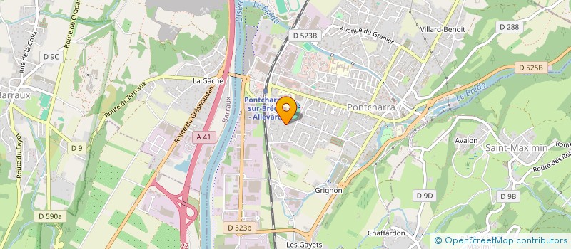 localisation de l'entreprise 2M IMMOBILIER  PONTCHARRA