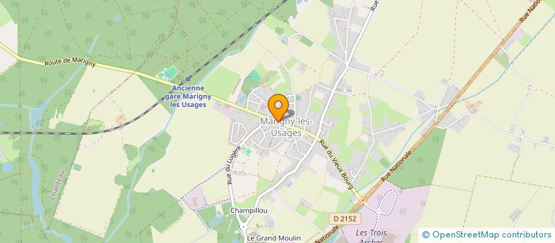 localisation de l'entreprise 2M IMMOGREEN à MARIGNY-LES-USAGES