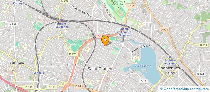 localisation de l'entreprise 2M INGENIERIE à SAINT-GRATIEN