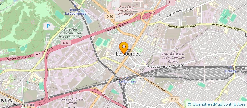 localisation de l'entreprise 2M INVEST à LE BOURGET