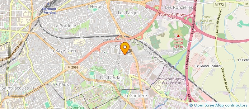 localisation de l'entreprise 2M INVEST  CLERMONT-FERRAND