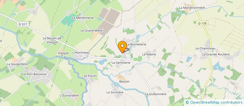 localisation de l'entreprise 2M INVEST à SAINT-COLOMBAN