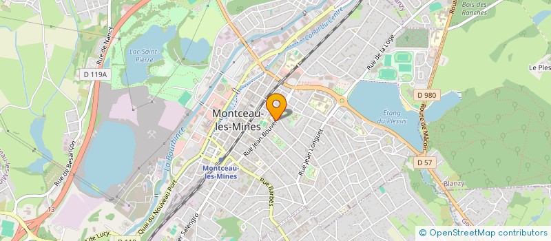 localisation de l'entreprise 2M INVEST à MONTCEAU-LES-MINES