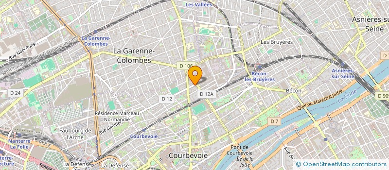 localisation de l'entreprise 2M INVEST à COURBEVOIE