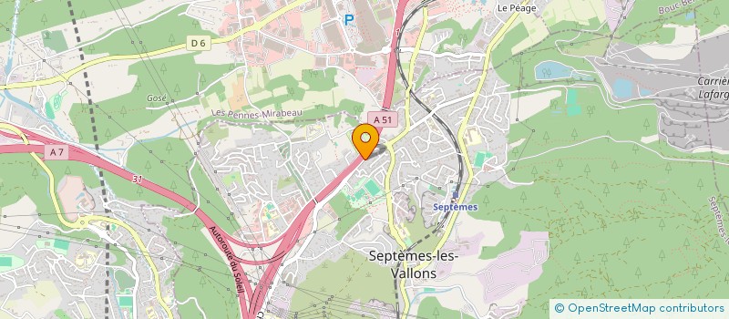 localisation de l'entreprise 2M JARDINS à SEPTEMES LES VALLONS