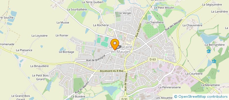 localisation de l'entreprise 2M MAUGES MENUISERIE à CHOLET
