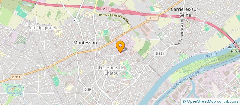 localisation de l'entreprise 2M MOBILIER & MOUVEMENT à CHATOU