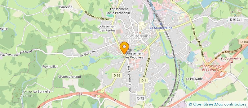 localisation de l'entreprise 2M MULTIMEDI@ à LA SOUTERRAINE