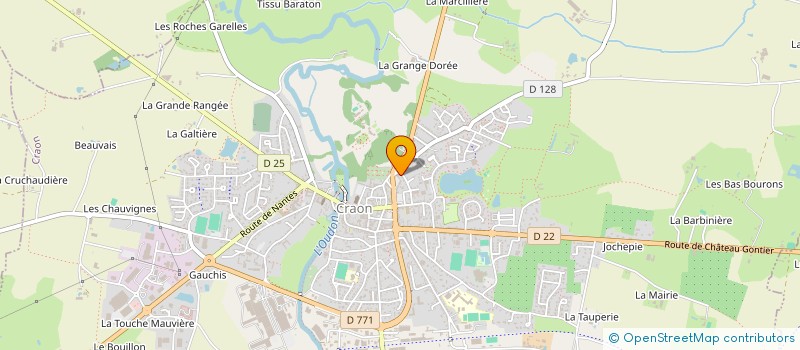 localisation de l'entreprise 2M PEINTURE DECORATION  CRAON